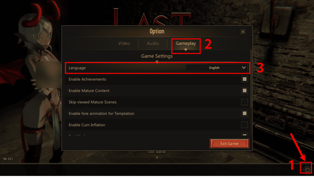 《Last Evil》简体中文设定调整流程